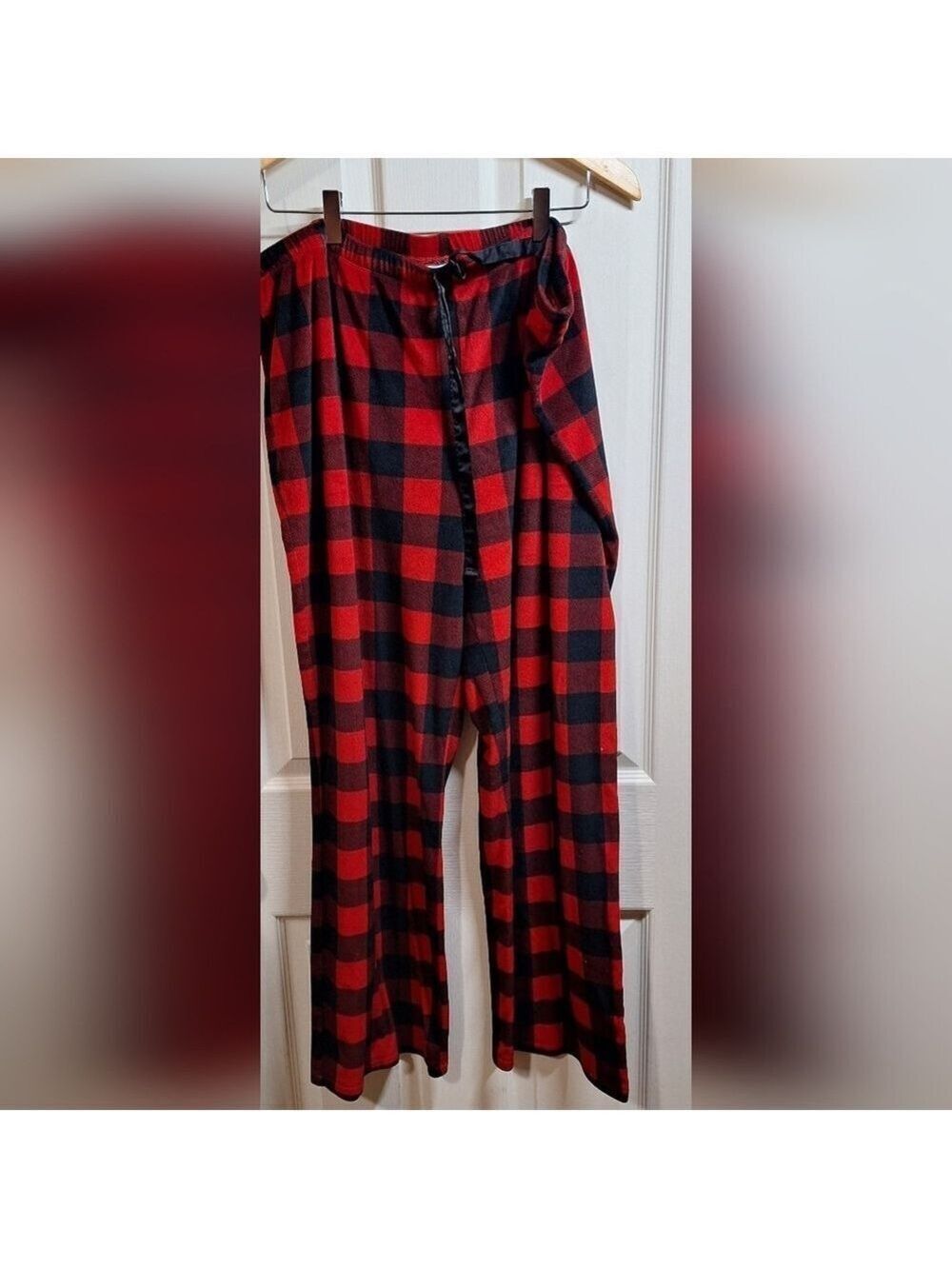Stars Above Red Black Plaid Pajama Pants XXL